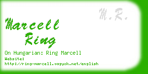 marcell ring business card